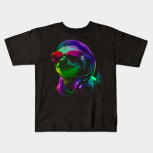 Sloth DJ Kids T-Shirt